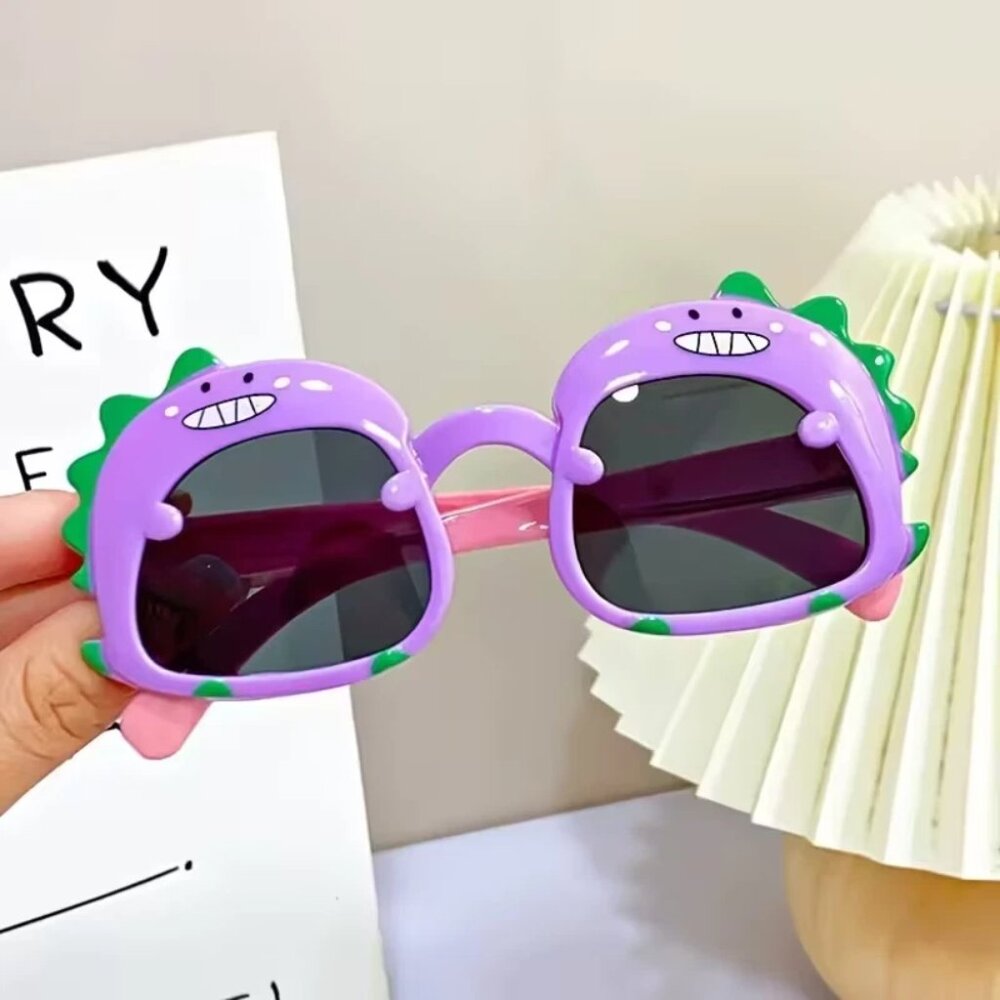 Kids Cute Dinosaur Cartoon Sunglasses – Fun  Protection Shades Protective Closed